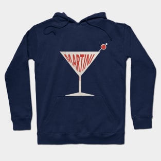 Vintage Martini Glass Hoodie